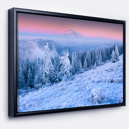 Designart - Winter Sunrise over Mountain